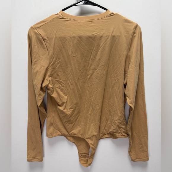 SKIMS Fits Everybody Long Sleeve Bodysuit in Color Sienna Size 2X - Picture 5 of 5